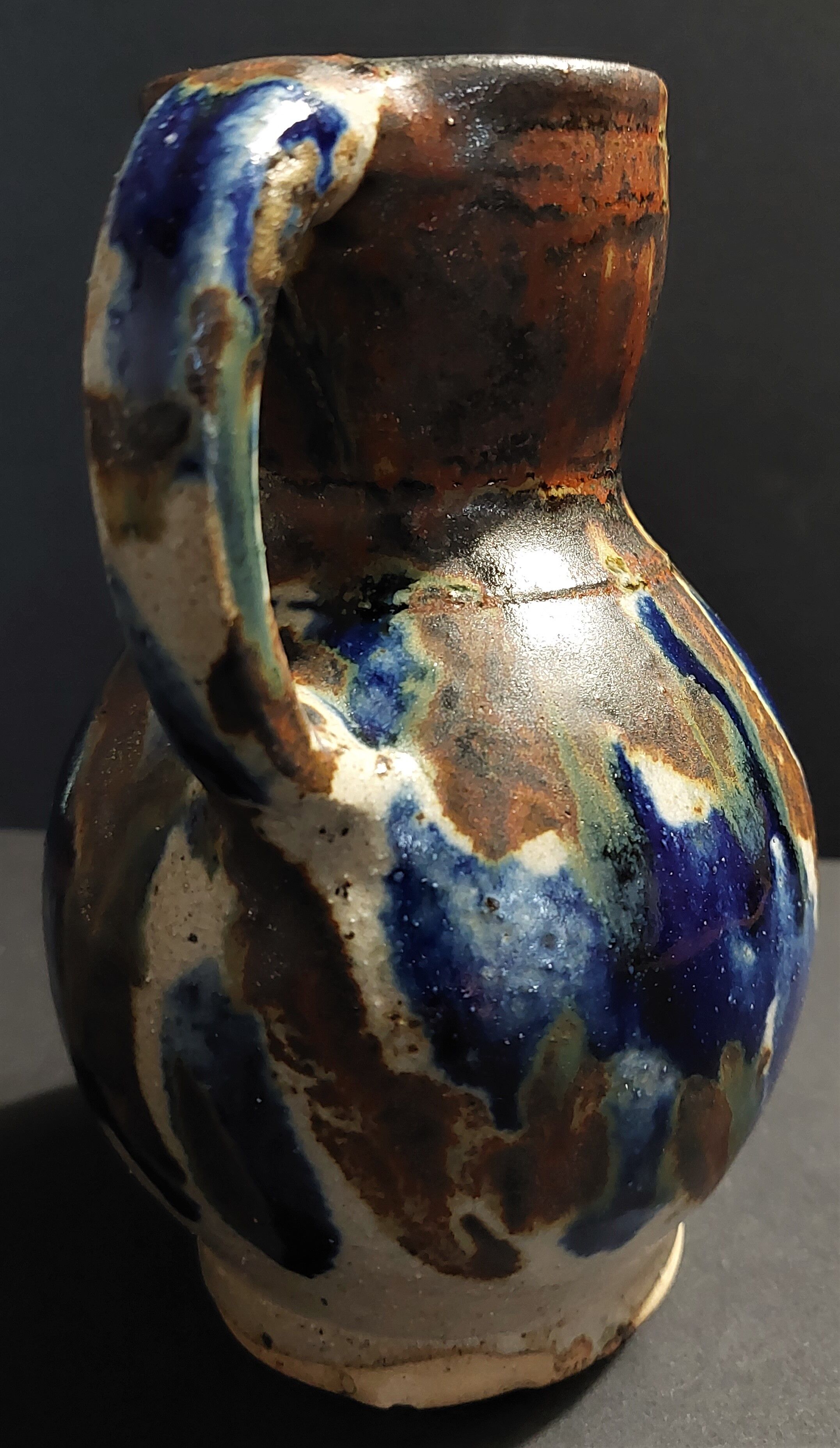 Sandstone pitcher signed Lucien Talbot Foucher The XXth ceramic terminal