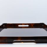Tray 1970 plexiglass decoration scale and brass