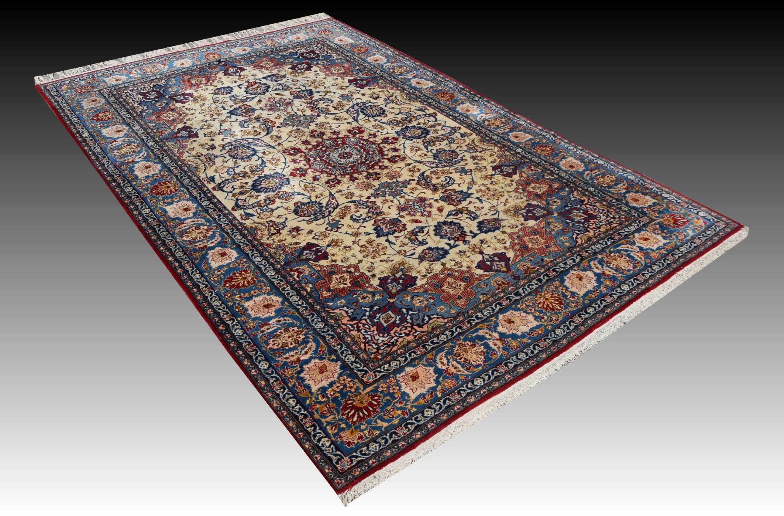 Grand tapis d'orient Ispahan – Iran, époque du Shah : 258 × 375 cm