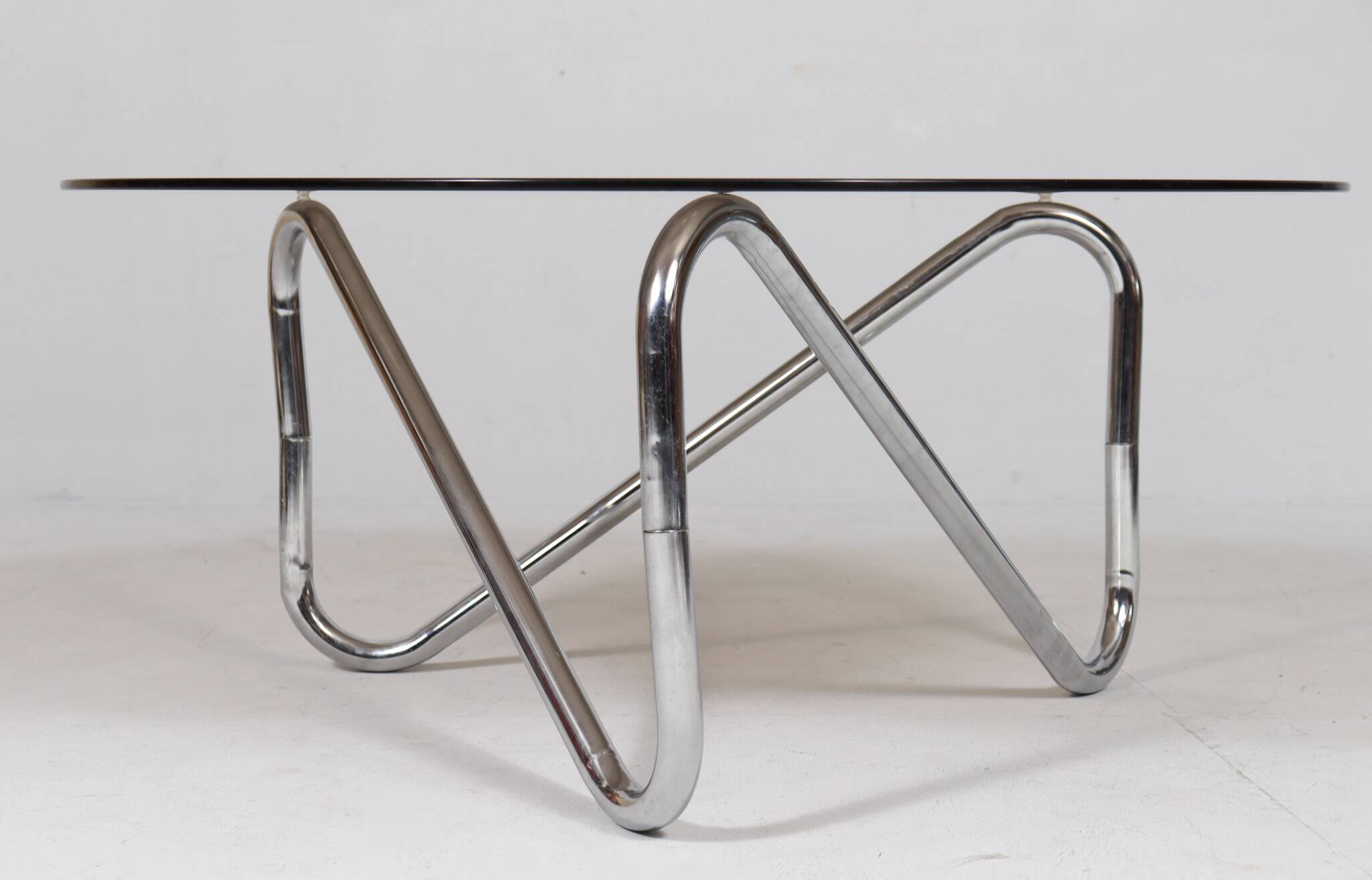 French tubular steel coffee table/coffee table, 1970s