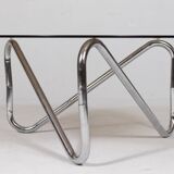 French tubular steel coffee table/coffee table, 1970s