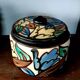Ceramic vase with stopper + Montoise Bergen, Belgium, Art Deco 1920 1