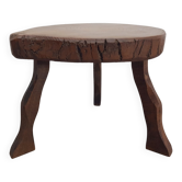 Mid-Century Modern Brutalist Tree Trunk Side Table, 1960s