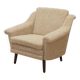 Fauteuil beige, design danois, années 1970, production : Danemark