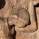 Door in low relief dancer style art deco 1930 wooden