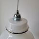 White opaline pendant light
