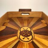 Wooden serving tray