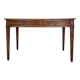 Bureau plat en noyer de style Louis XVI XIX eme siècle