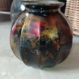 Vase en verre laqué