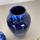 Set of Five Vintage Pottery Fat Lava Vases Made by Scheurich, Germany, 1970s