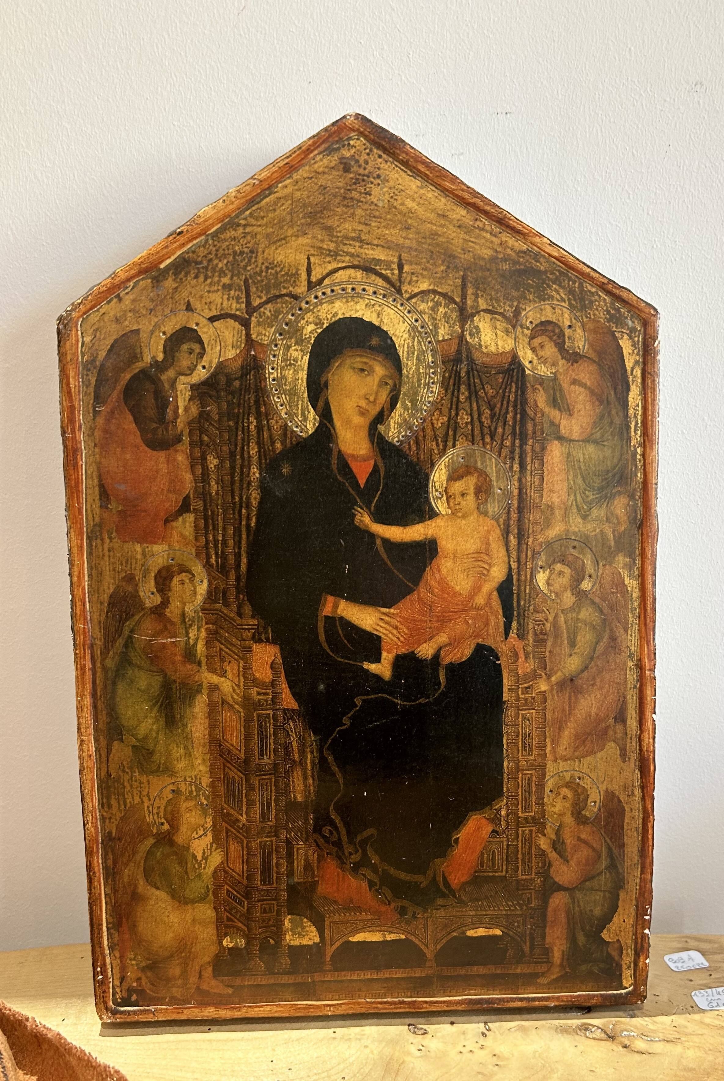 Italian virgin of rucellai icon