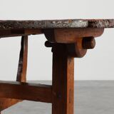 Antique oak Tilt top side table, France ca. 1800