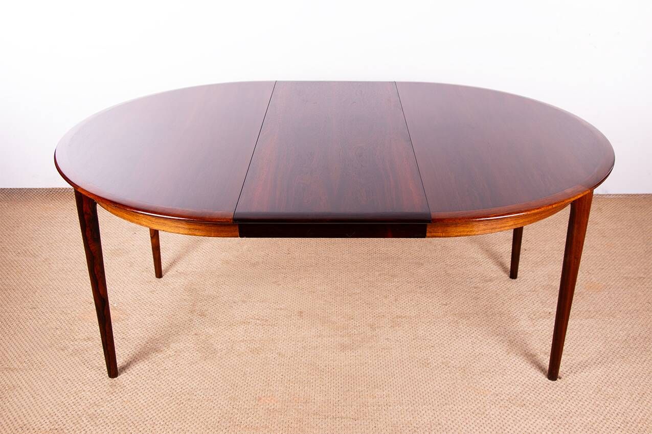 Danish extendable dining table, rosewood, Kai Lyngfeldt Larsen 1960.