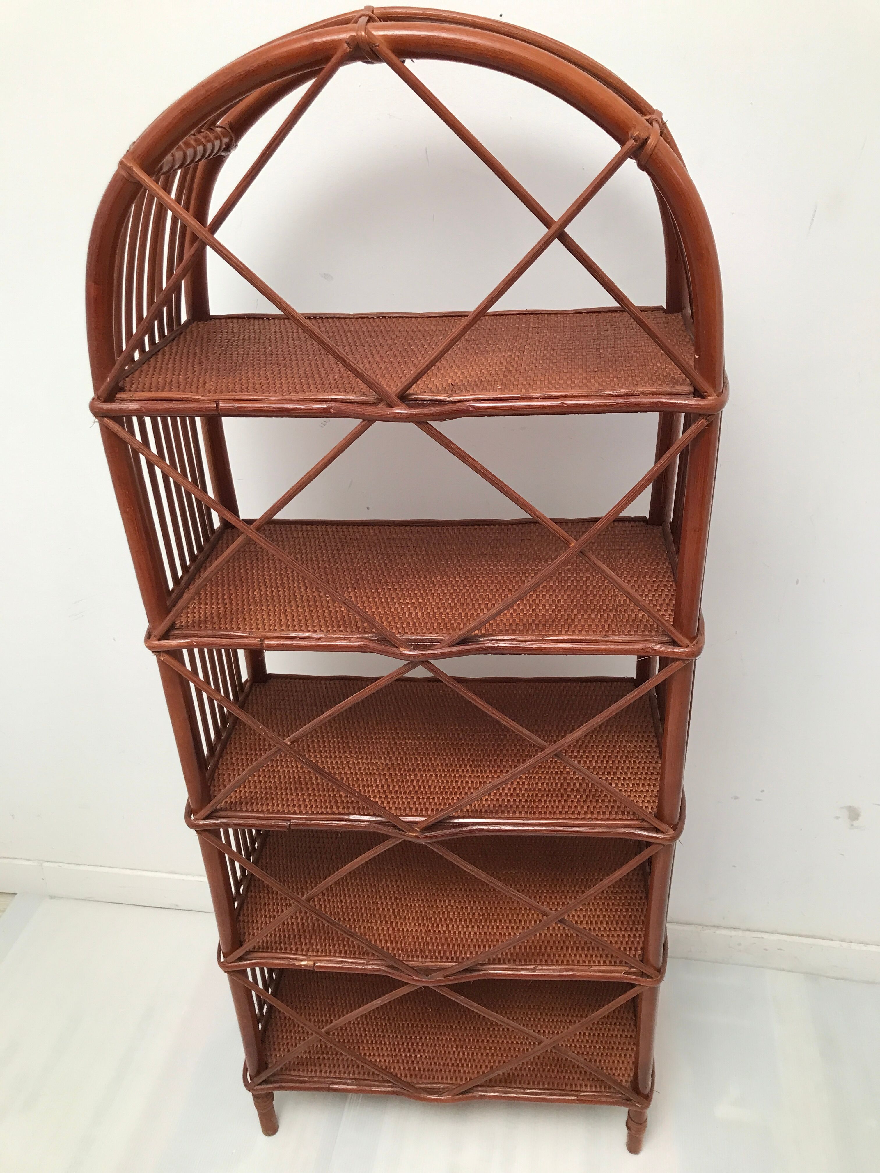 Bamboo shelf and cannage 60s