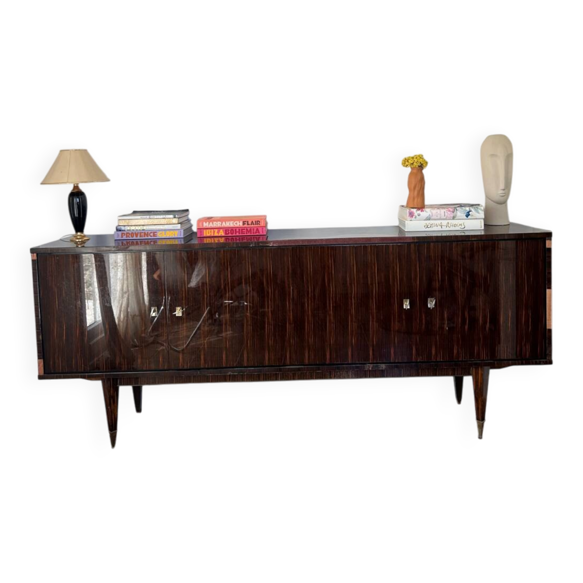Enfilade bois verni à vantaux