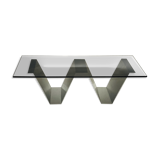 70s aluminium coffee table