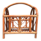 Vintage rattan magazine rack – Natural and retro elegance