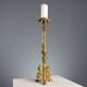 Antique gilded bronze candelabrum, 19th-century decorations.
