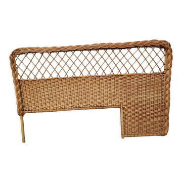 Vintage 50s rattan headboard