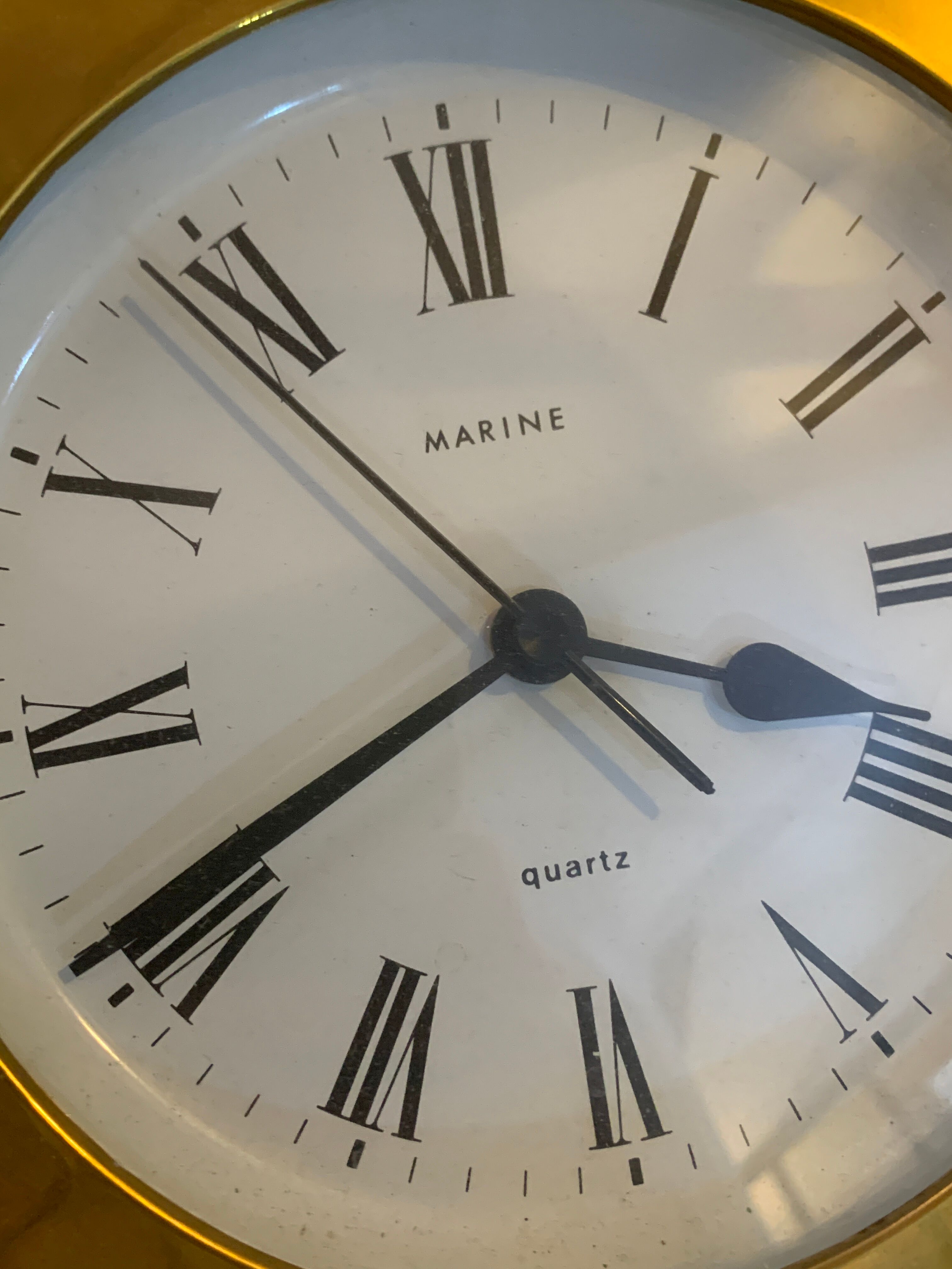 Copper porthole clock