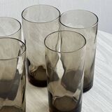 5 smoked water glasses France