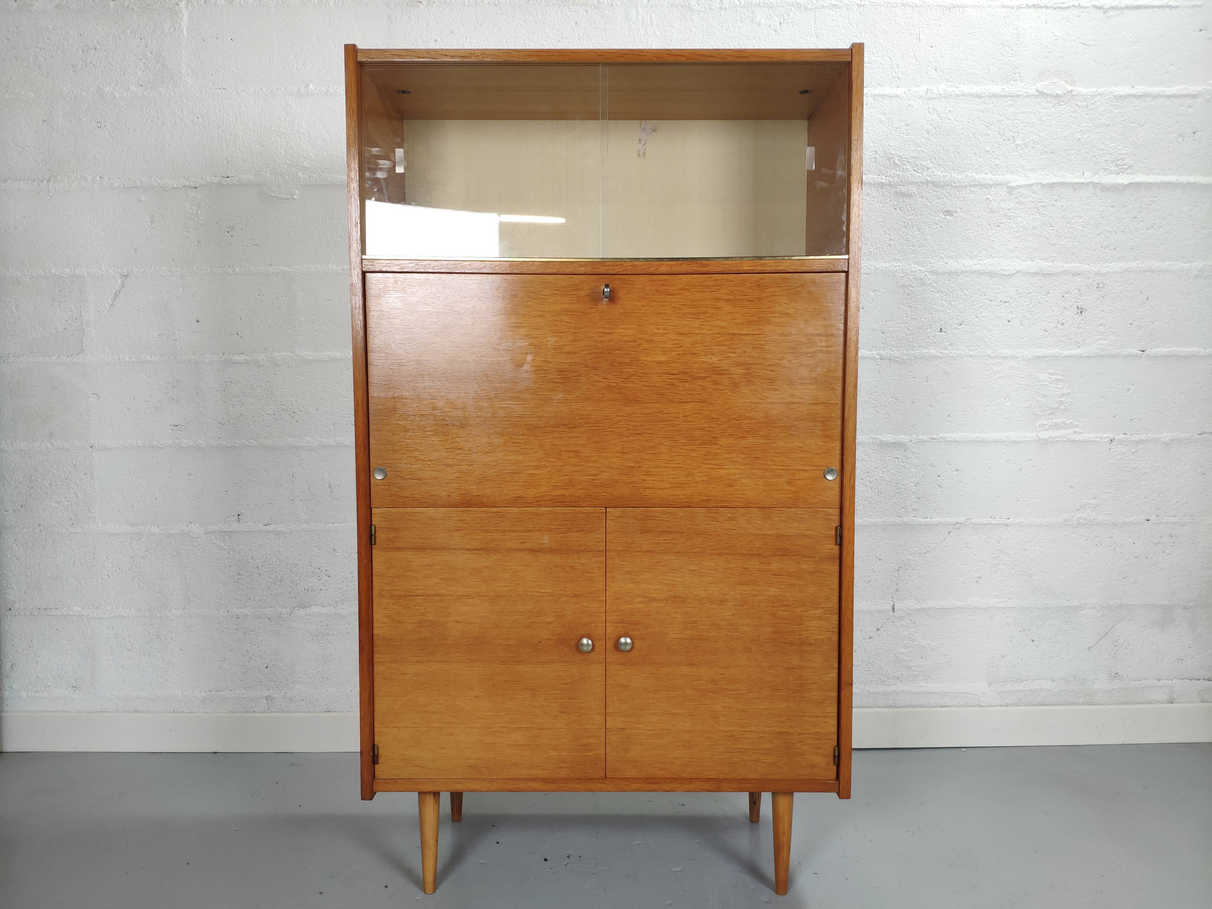 Vintage glass secretary