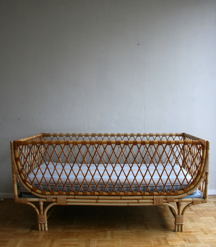 Crib rattan - 1960