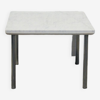 marble coffee table chrome legs