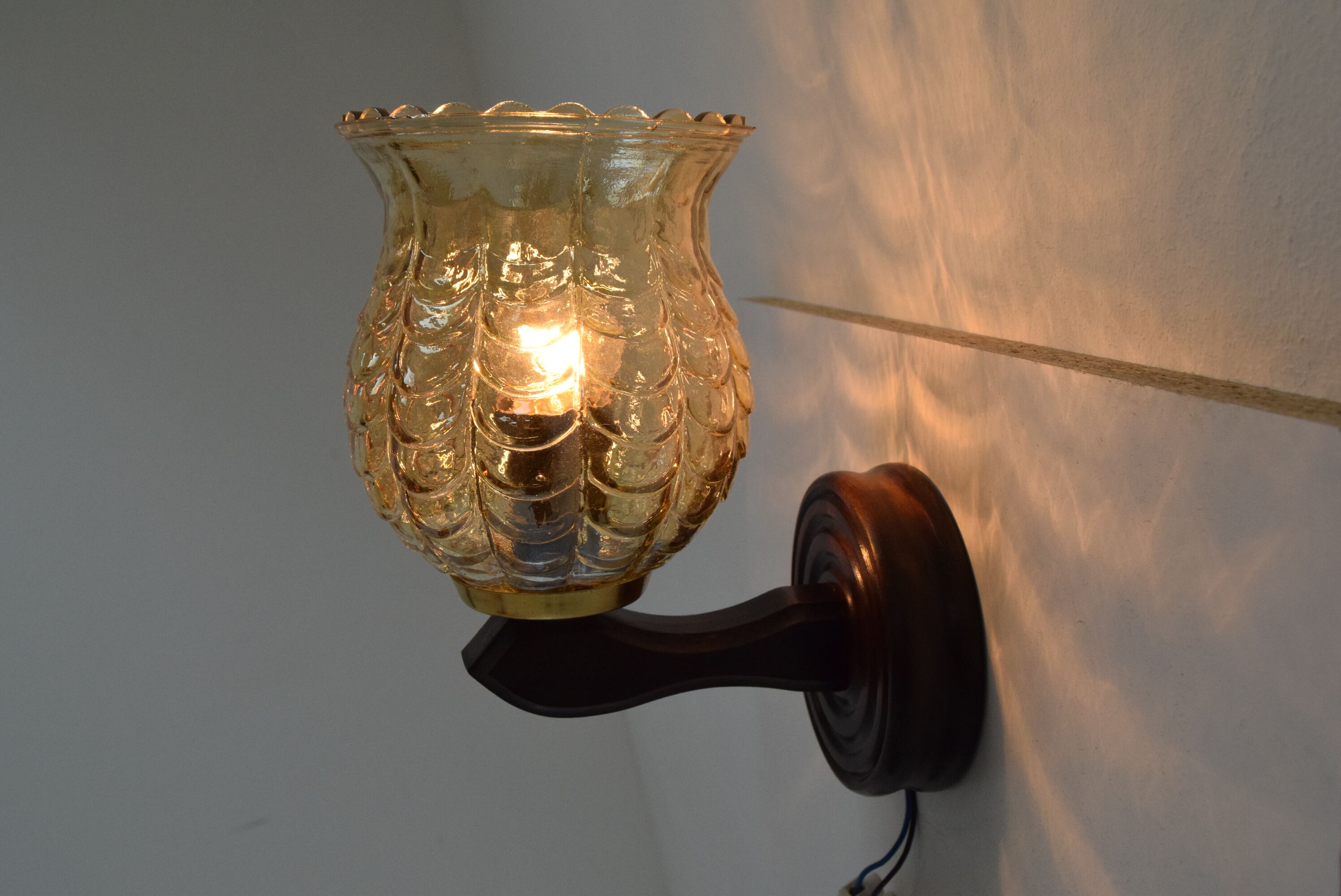 Mid-century wall lamp, 1970's.