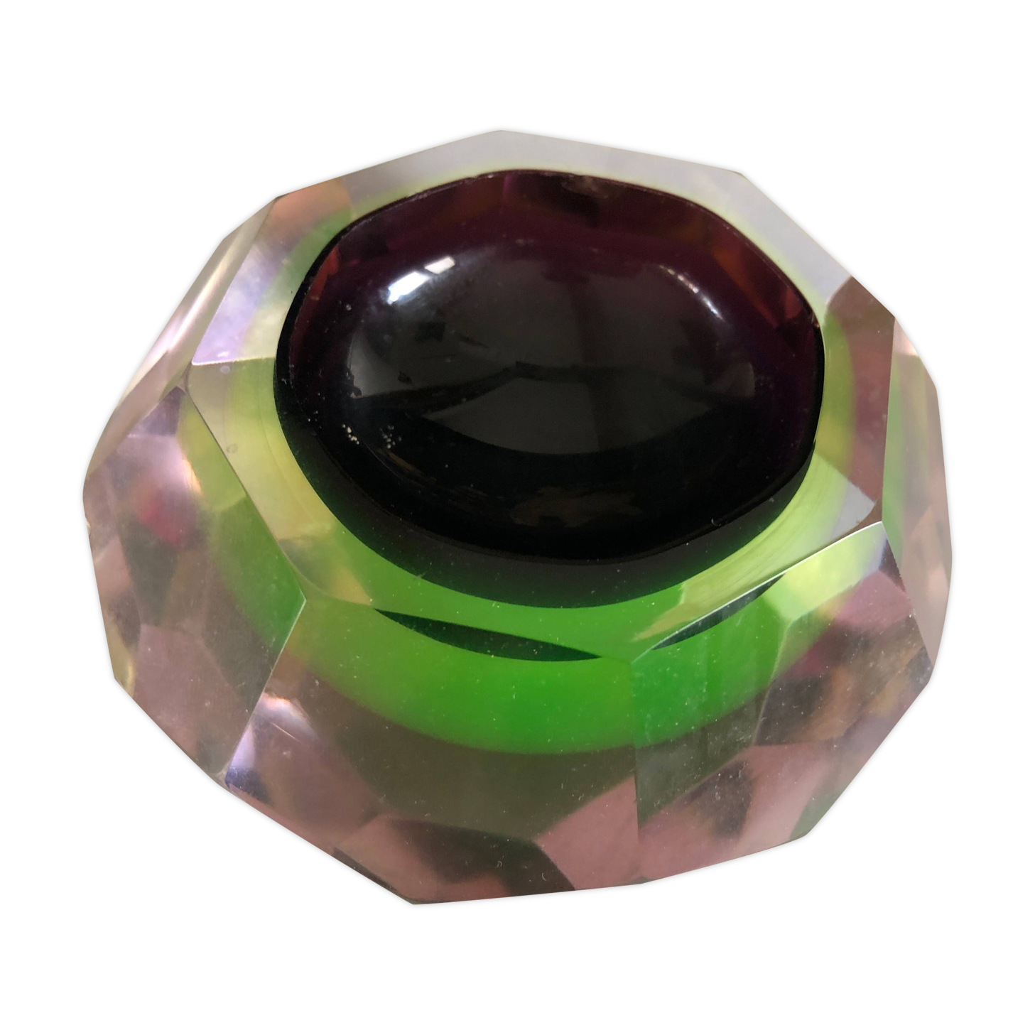 Murano/Flavio Poli Glass Ashtray, Italy c1960 Vintage design