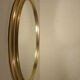 Miroir rond métal doré 40 cm