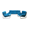 Ikea tubular set of sofa armchairs 1970 by Johann Bertil Haggstrom