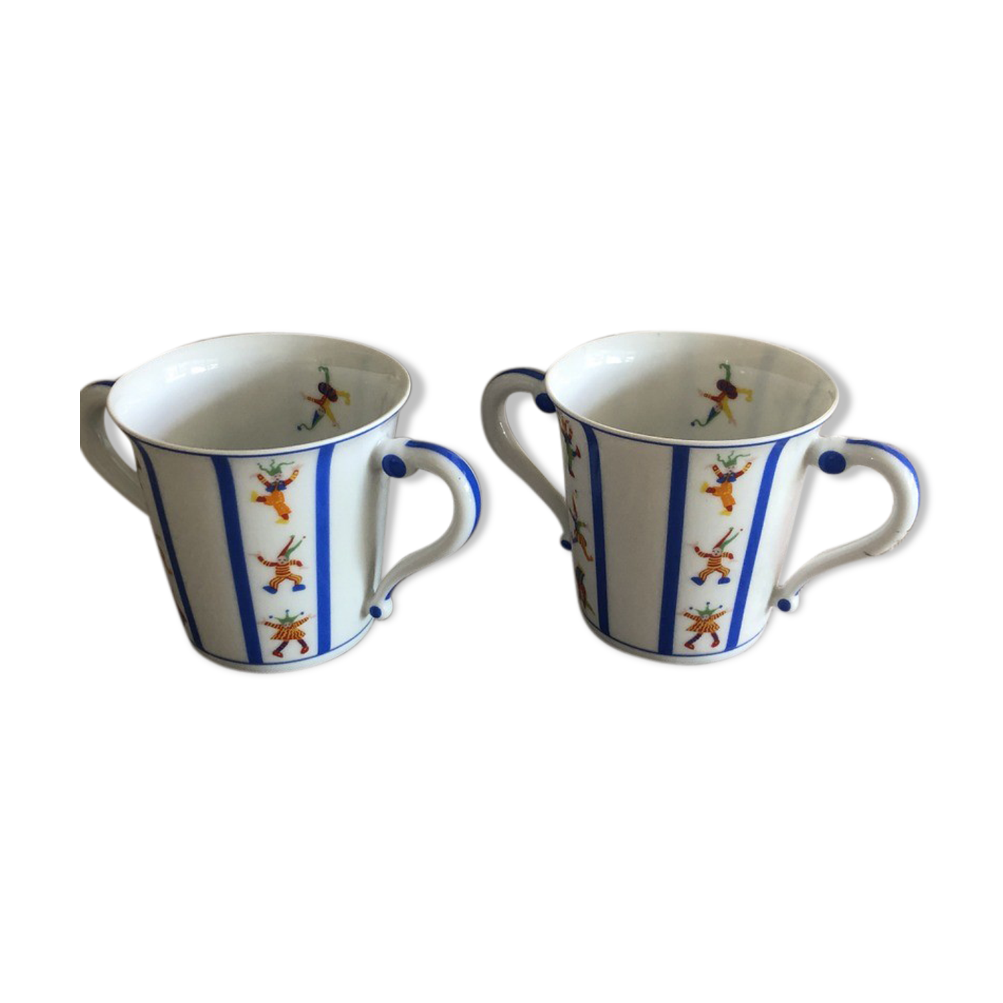 2 Christofle's Folletto porcelain bowls collection