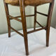 Chaise en bois et paille 