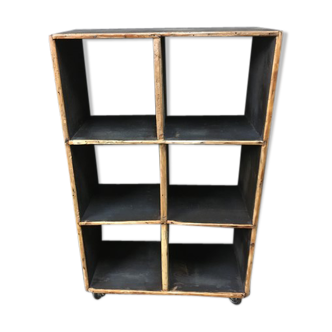 Old shelf in solid wood 1950