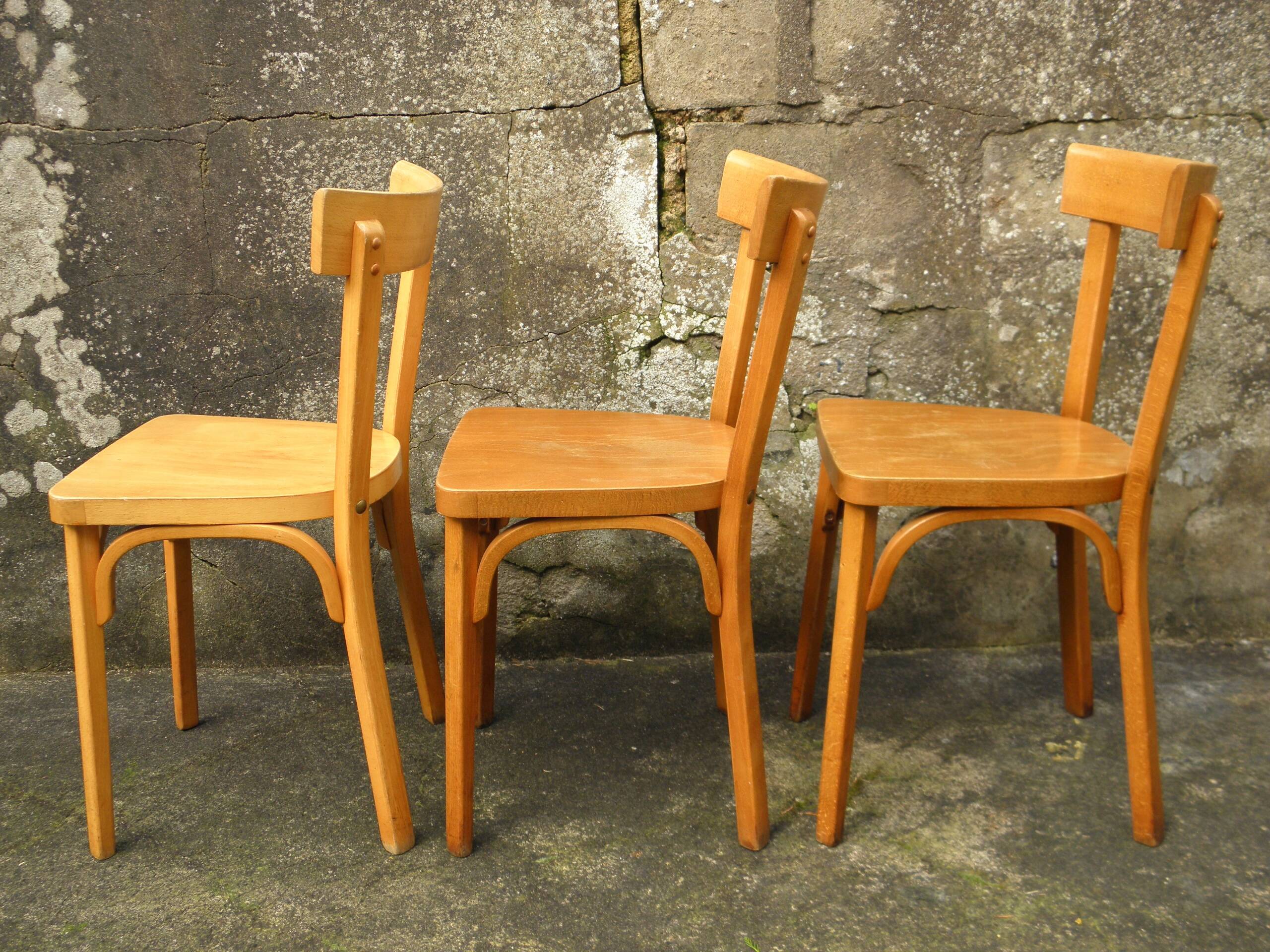 Set of 6 Baumann bistro chairs n° 18