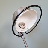 Set of 4 Jieldé industrial lamps in brushed steel, 3 arms