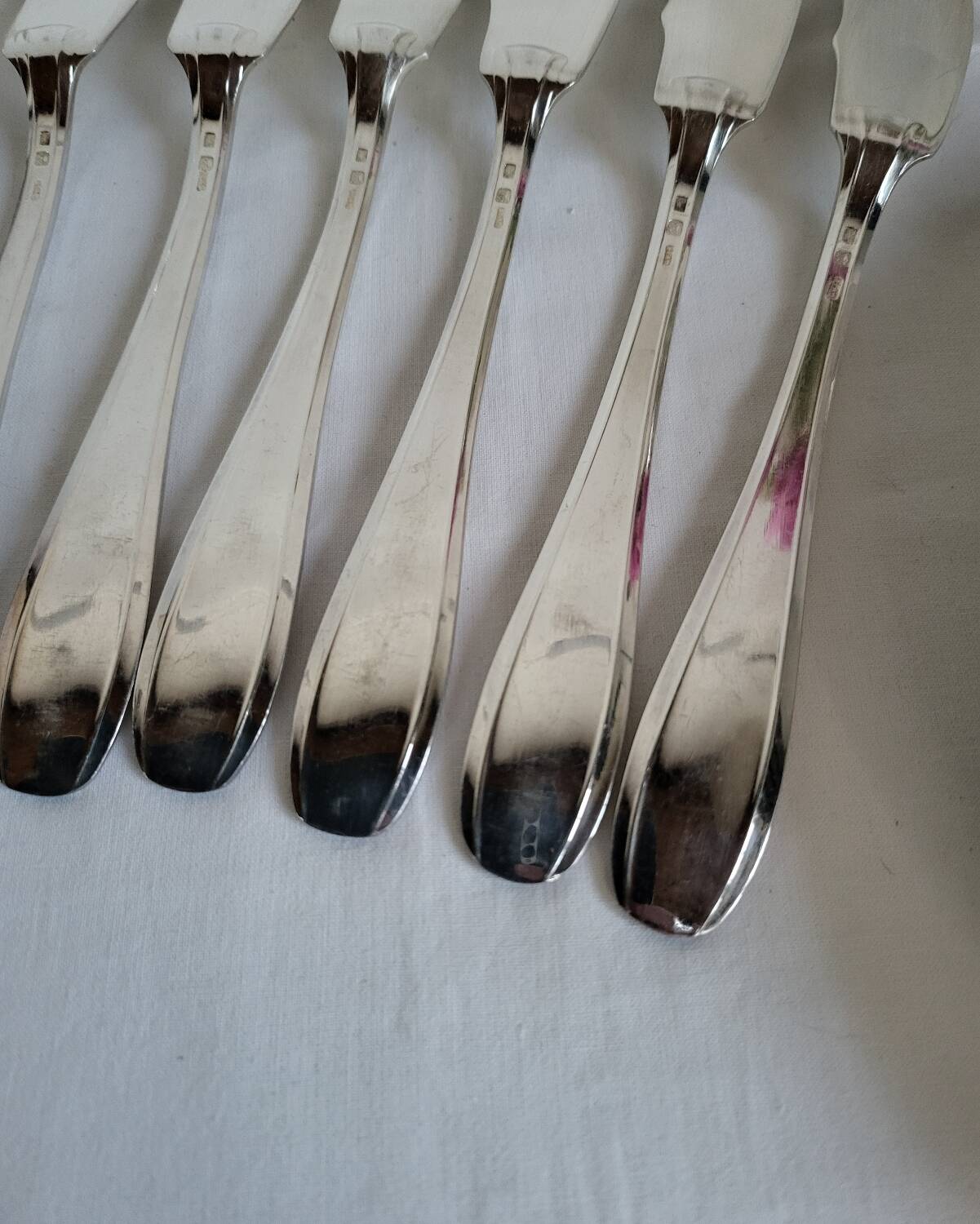 SFAM 6 Silver-Plated Fish Cutlery Sets, 12 Pieces