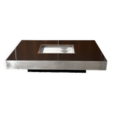 Coffee table in the style of Willy Rizzo Italian Design 1970.