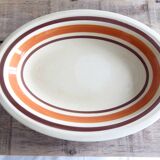 Plat ovale en Faïence, vintage