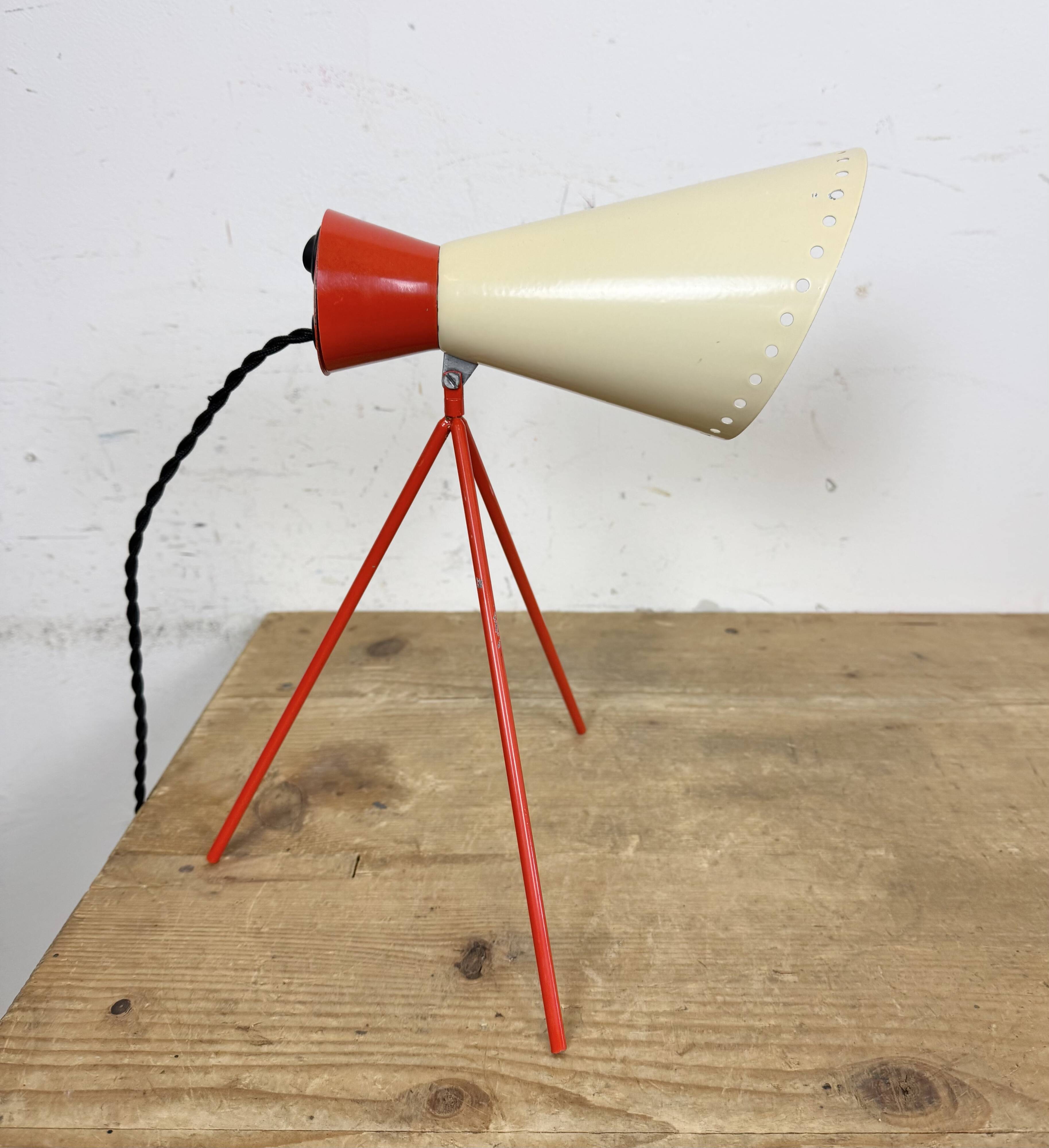 Vintage Midcentury Table Lamp by Josef Hůrka for Napako, 1950s