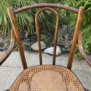 Fauteuil bois courbé canné Baumann, 1900