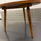 1950s natural oak tripod coffee table