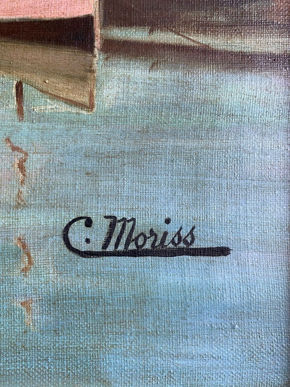 Old painting, Marine , signed 50/60s
