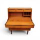 Teak secretary by A. Vodder (attributed), mirror, Denmark 1960s
