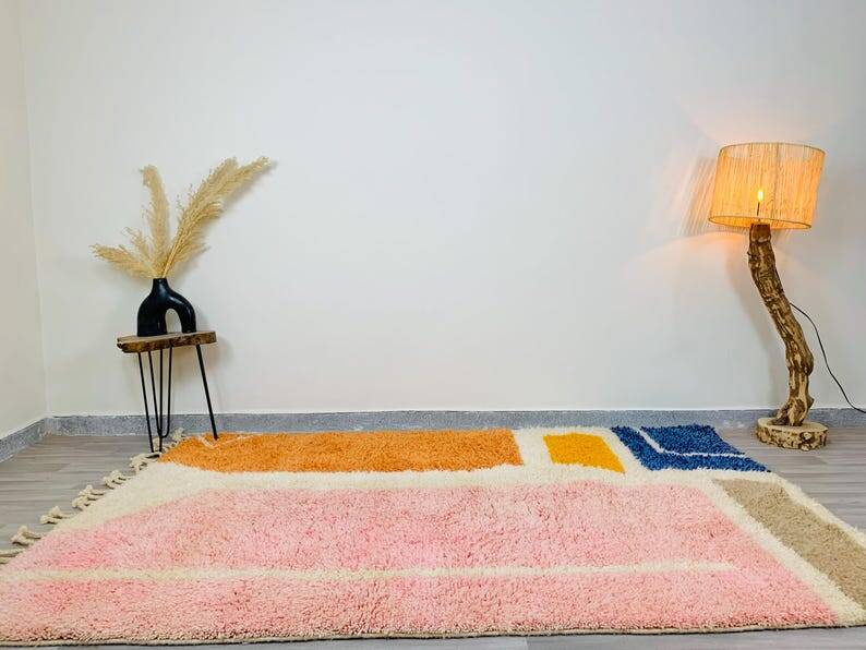 Traditional handmade pure wool rug, size 150 x 250 cm