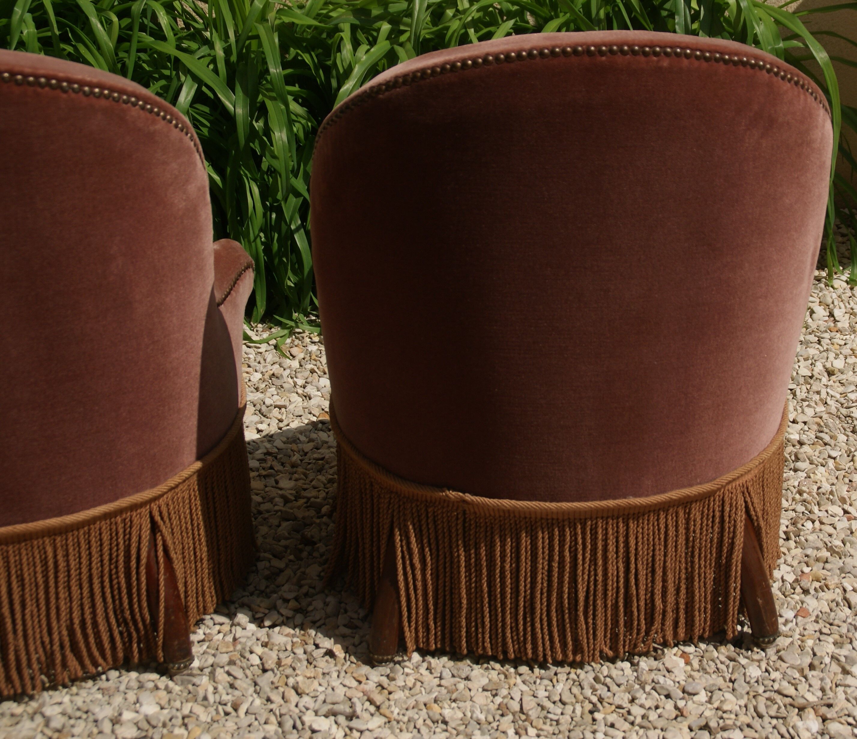 Pair of toad armchairs Napoleon III