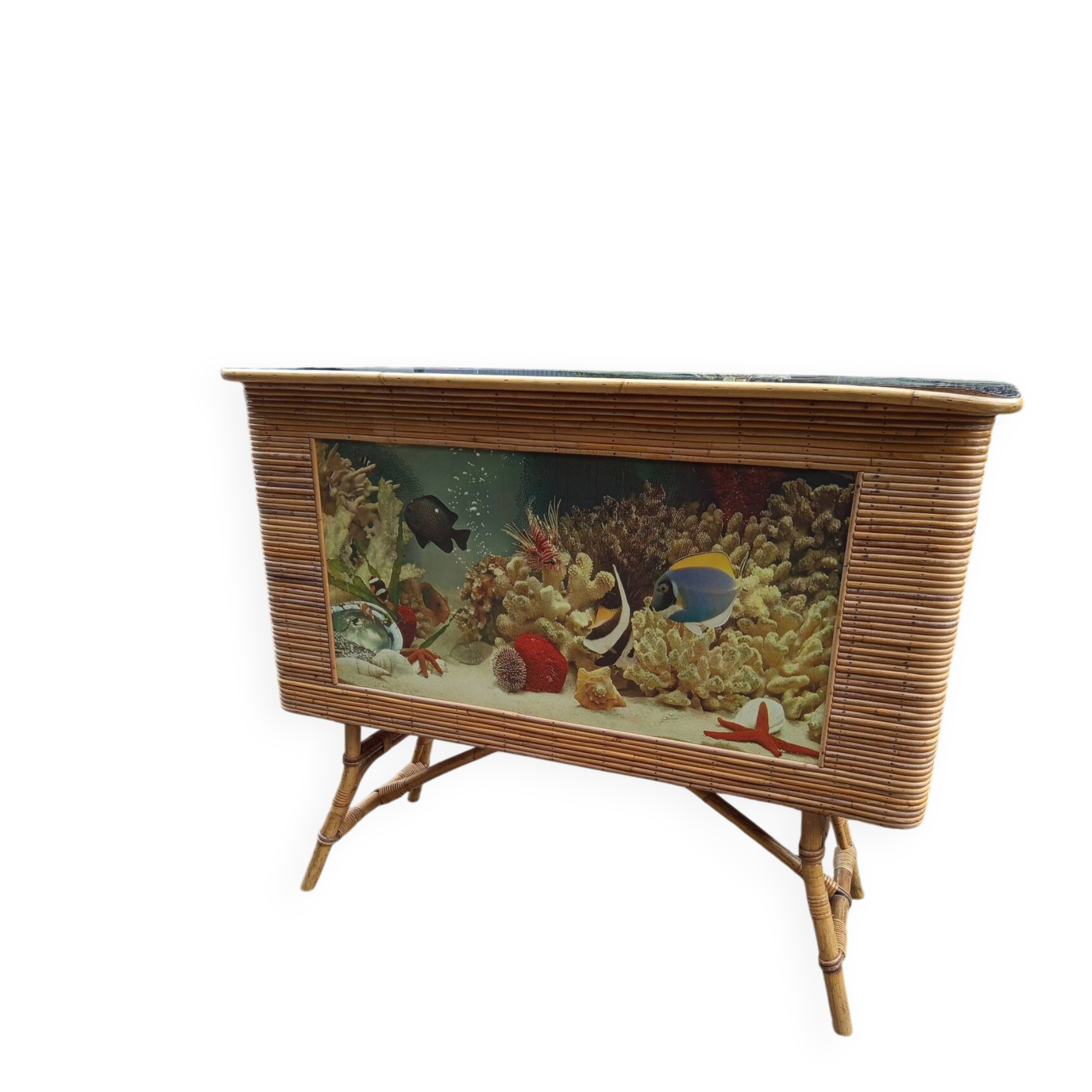 1960s rattan bar