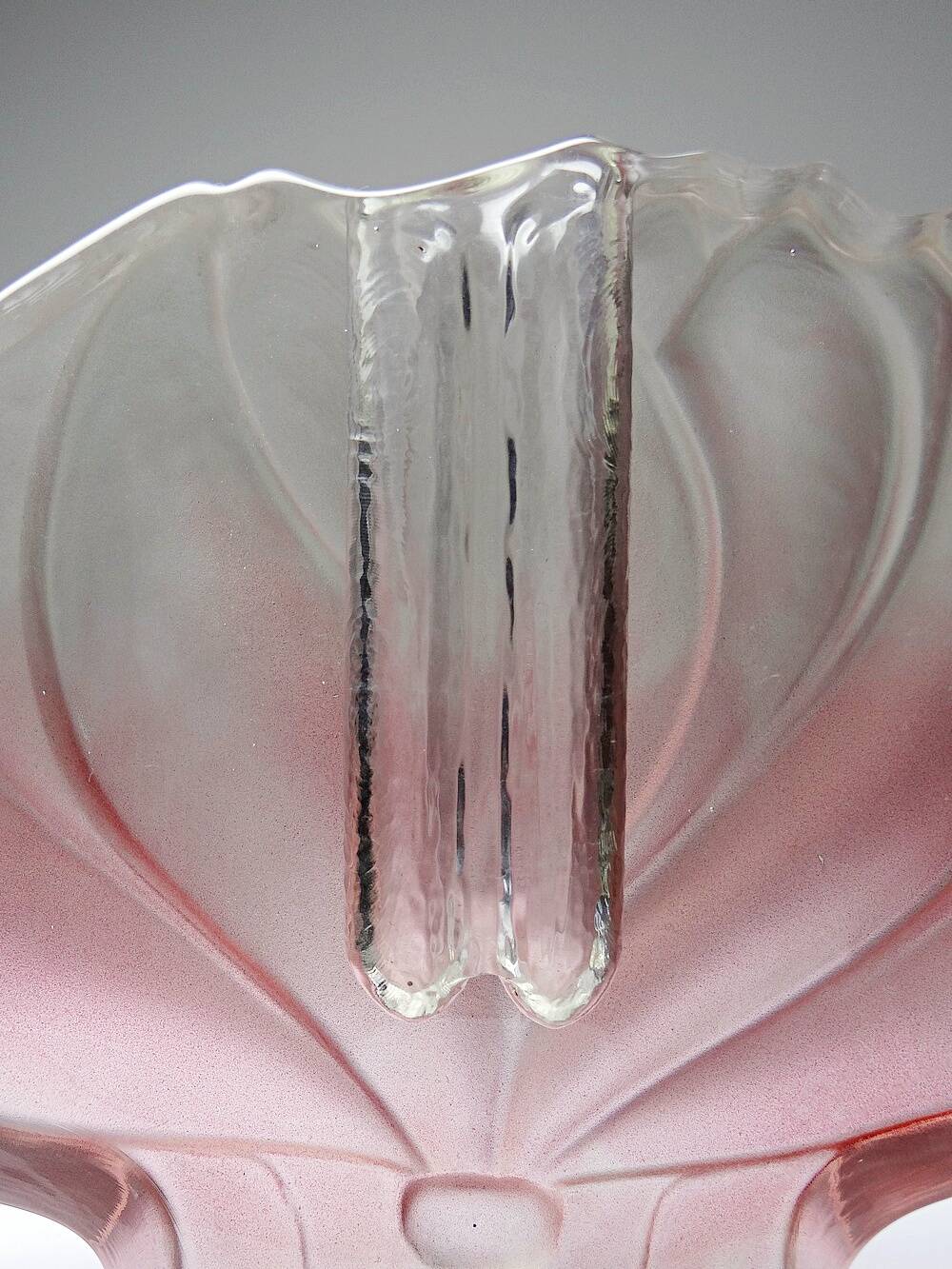 Vase soliflore lotus Walther Glas vintage Allemagne années 70