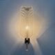 Large Barovier & Toso wall lamp Murano glass leaf, 1970s